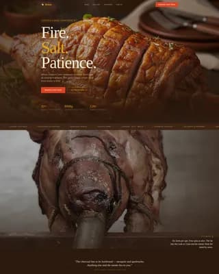 Flame — Authentic Peruvian Chicken Landing Page Template