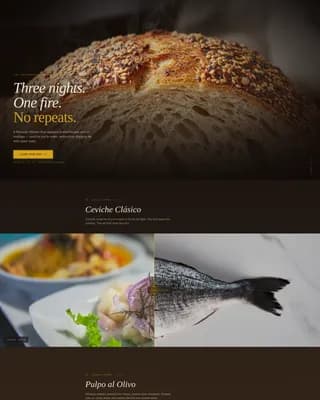 Criollo — Refined Peruvian Experience Landing Page Template