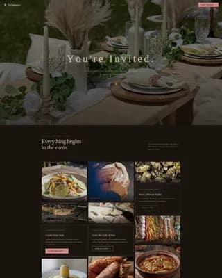 Tambo — Experiential Supper Club Landing Page Template
