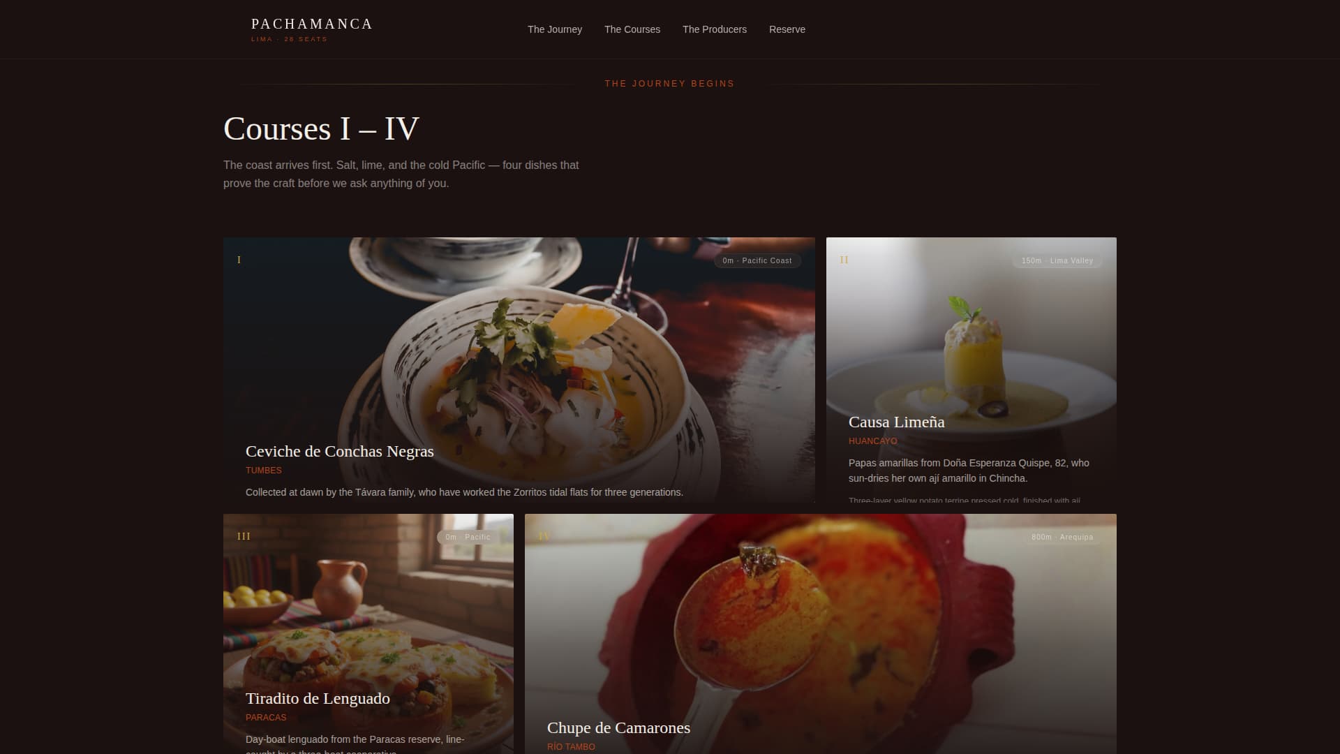 Peruvian Dining Blog Website Template