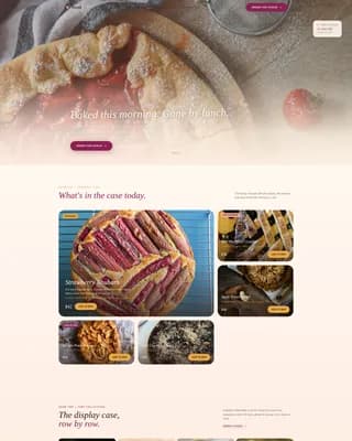 Artisan Pie & Tart Shop Order Website Template