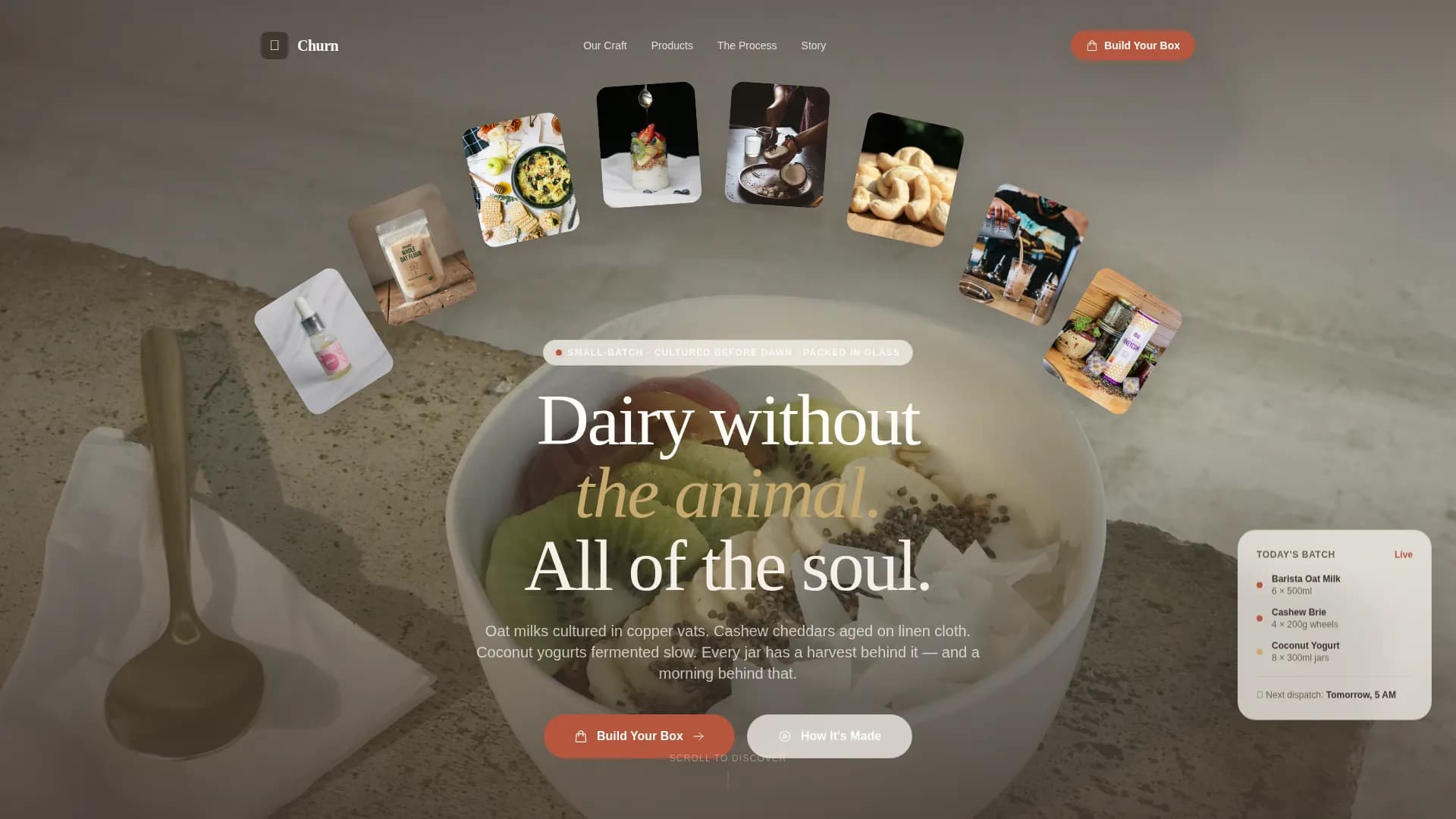 Lactose — Innovative Plant Dairy Landing Page Template