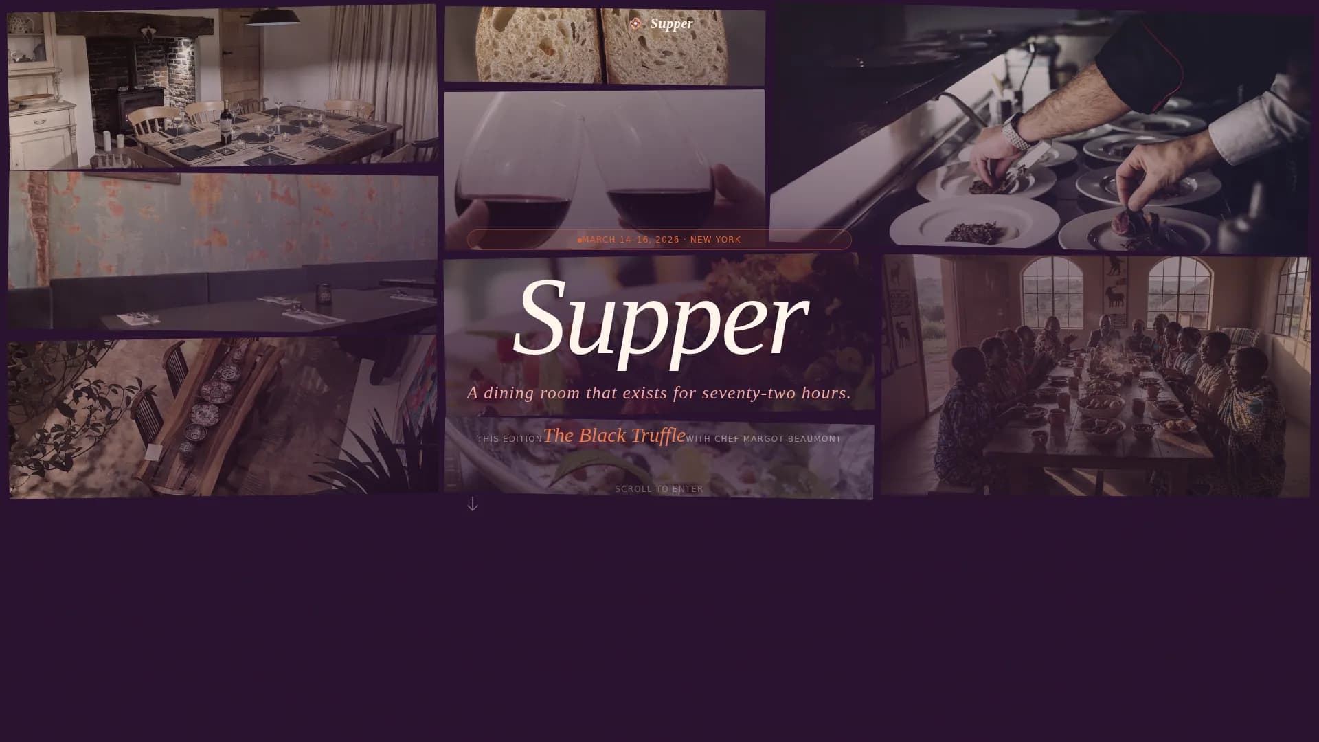Supper — Retro Popup Landing Page Template