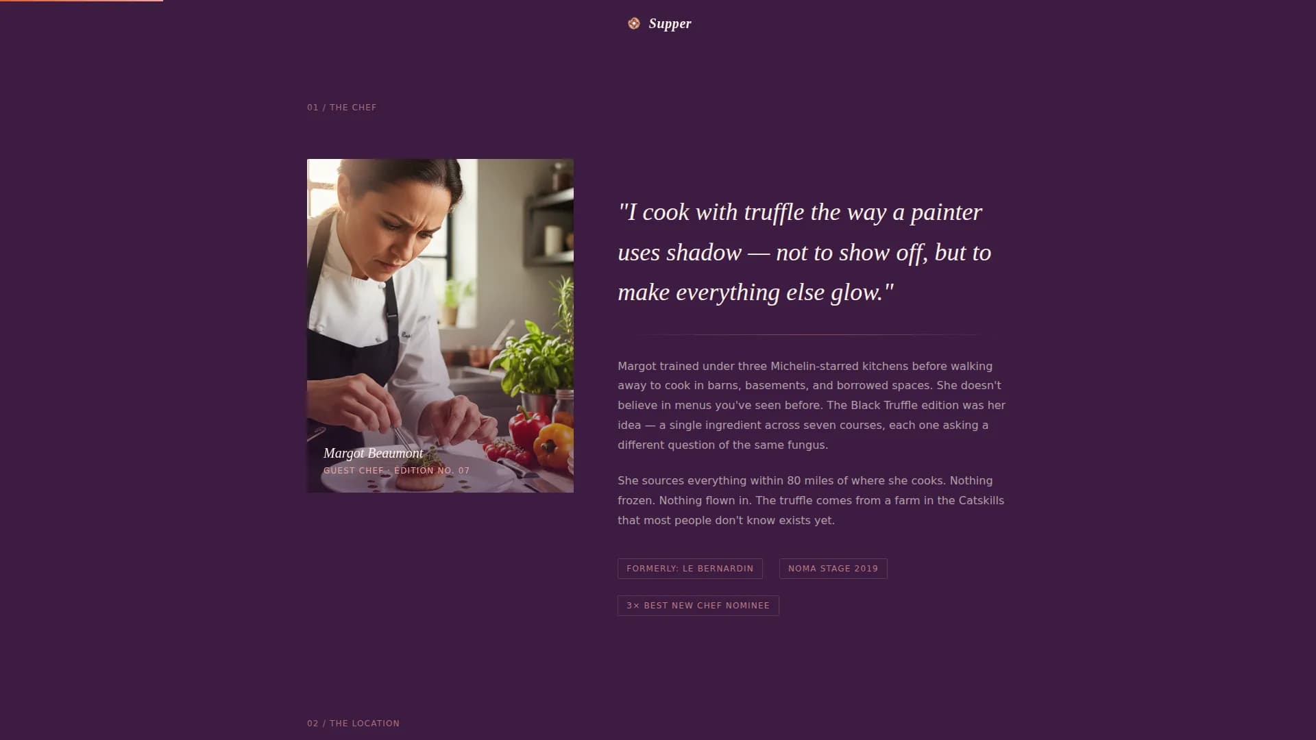 Supper — Retro Popup Landing Page Template