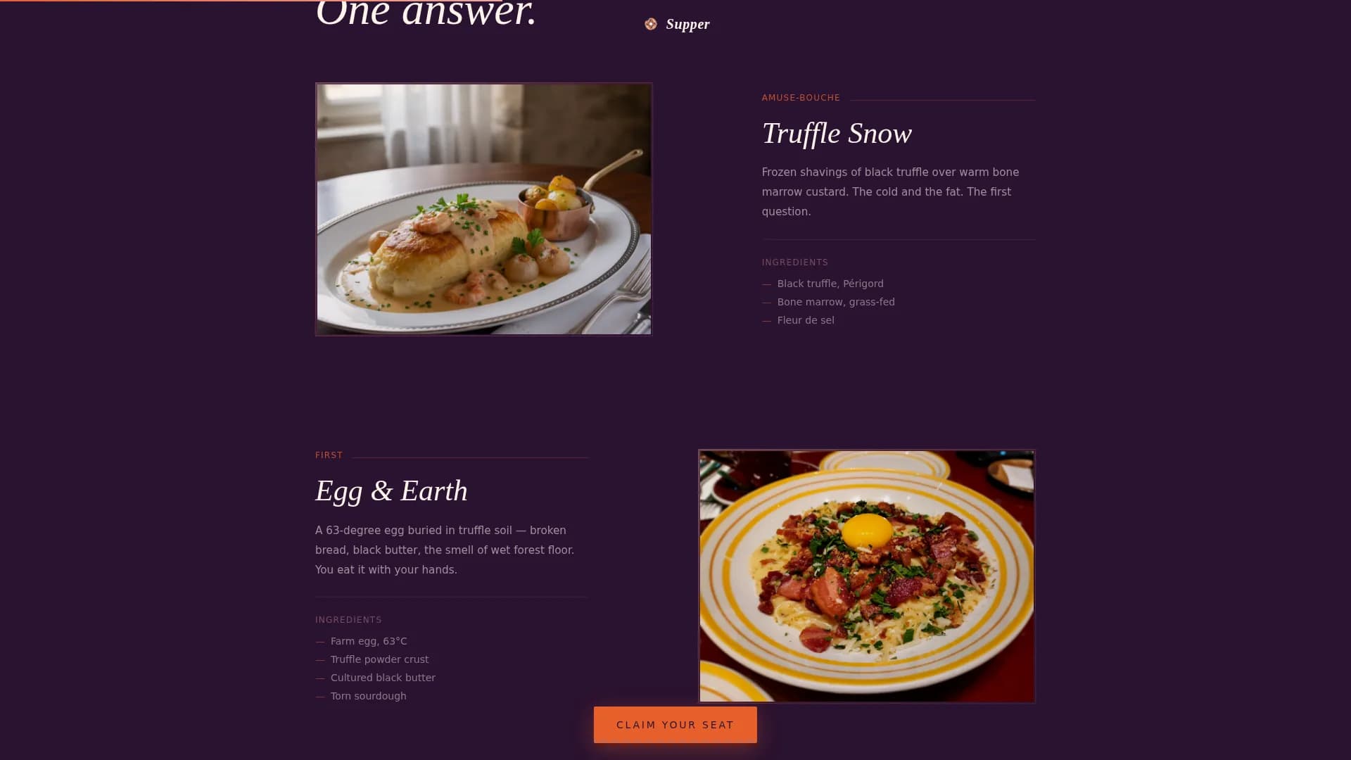 Supper — Retro Popup Landing Page Template