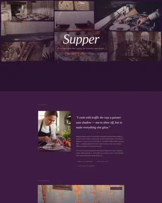 Supper — Retro Popup Landing Page Template