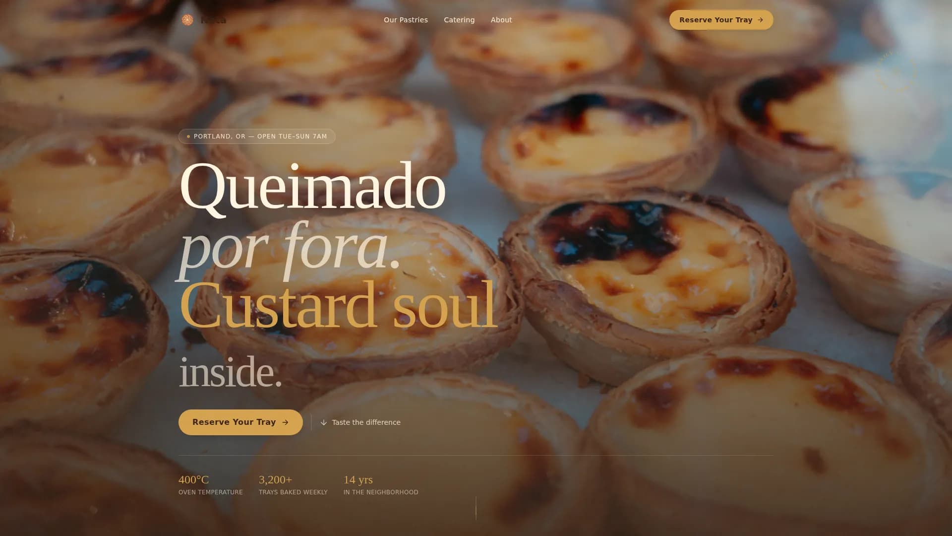 Pastel — Wood-Fired Bakery Landing Page Template