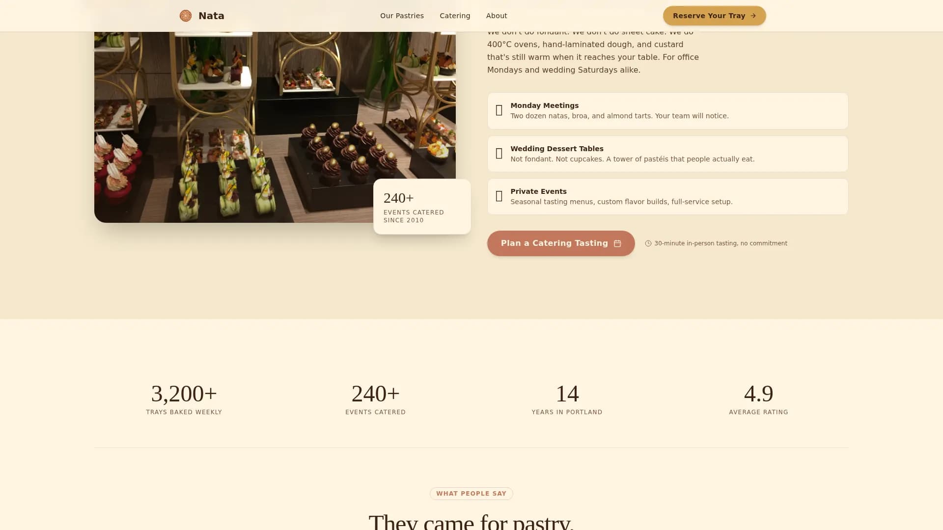 Pastel — Wood-Fired Bakery Landing Page Template