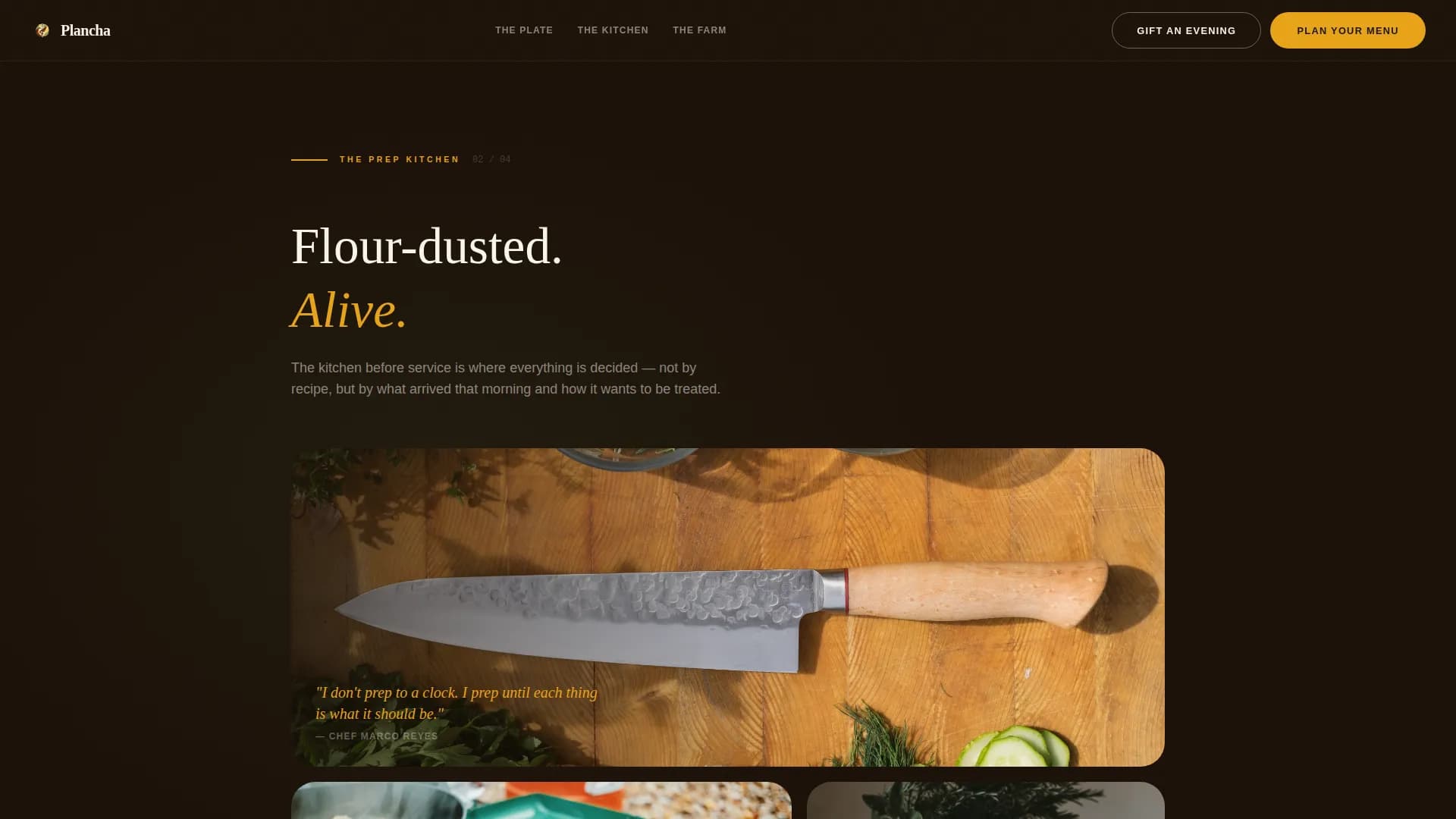 Grill — Elevated Private Chef Landing Page Template