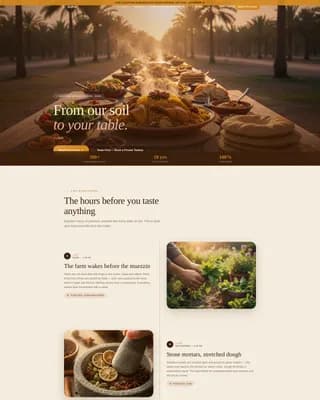 Sufra - Authentic Qatari Catering Landing Page Template