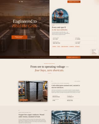Coil - Precision Transformer Landing Page Template