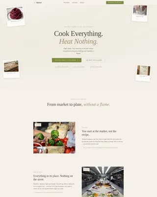 Verdant — Warm Artisan Raw Food Brand Landing Page Template