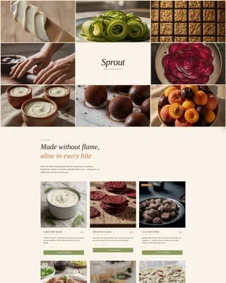 Harvest — Farm Fresh Raw Grocery Delivery Landing Page Template