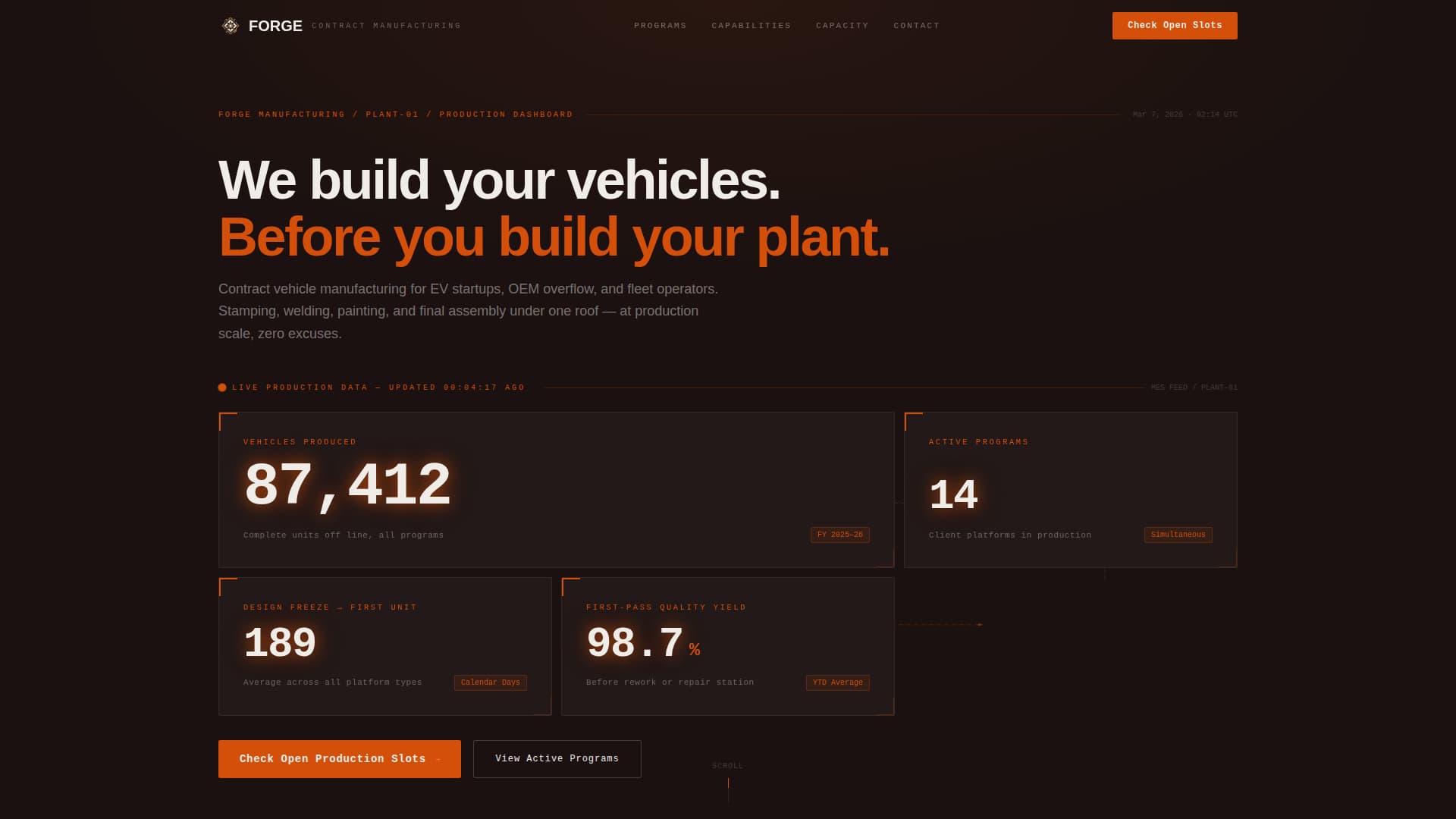 Forge - Powerful Automotive Landing Page Template