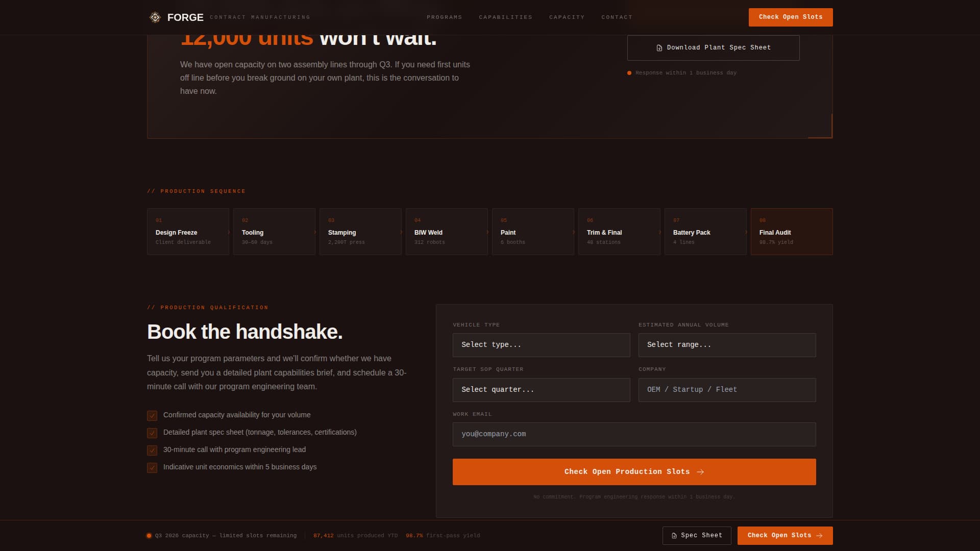Forge - Powerful Automotive Landing Page Template
