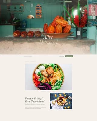 Nourish — Luxe Raw Delivery Landing Page Template