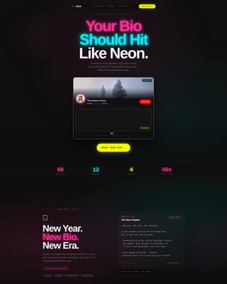 Radiance — Electric Video Content Landing Page Template