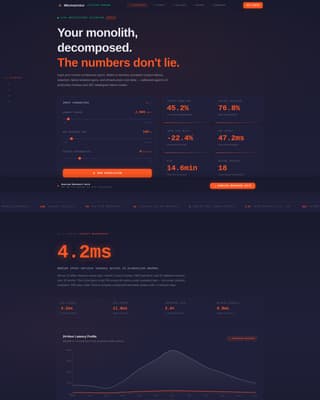 Microservice - High-Performance Architecture Landing Page Template