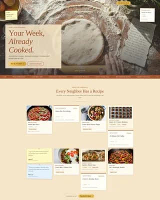 Simmer — Smart Nutrition Platform Landing Page Template