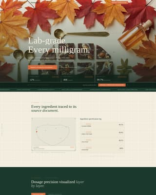 Formulate - Precision Edibles Landing Page Template