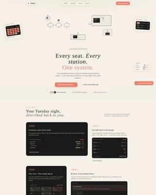 Ticket - Haute Craft Restaurant POS Landing Page Template