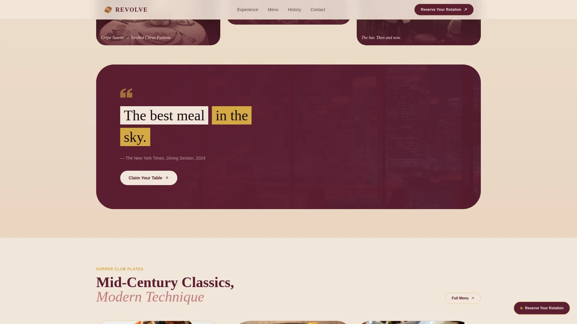 Revolve — Trendy Rooftop Venue Landing Page Template