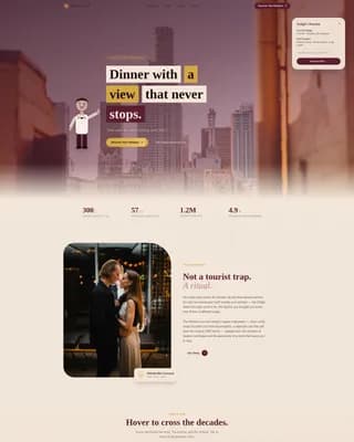 Revolve — Trendy Rooftop Venue Landing Page Template