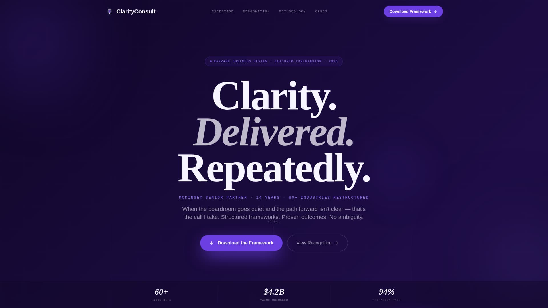 Consultant Career Professional Website Template
