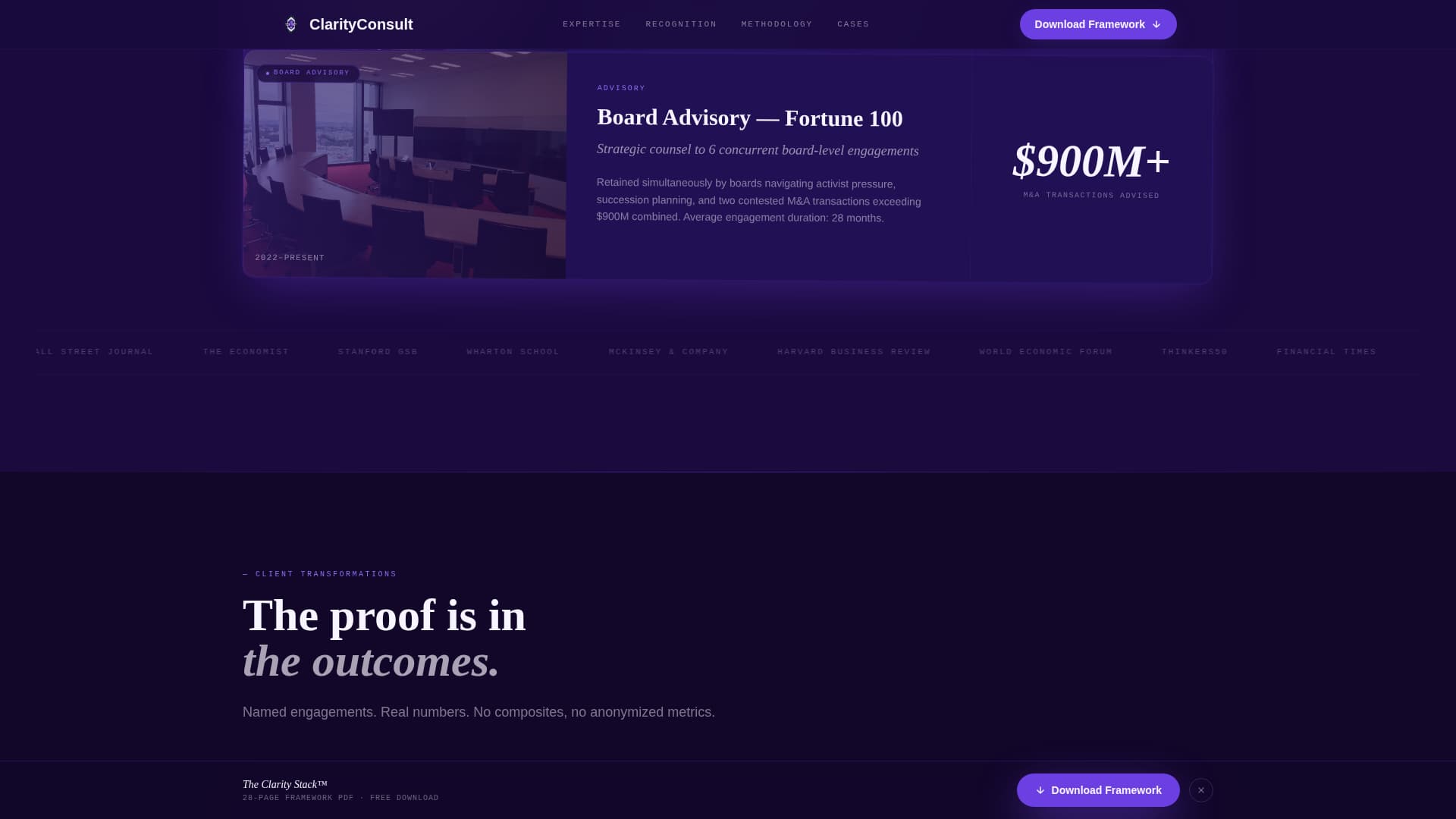 Consultant Career Professional Website Template
