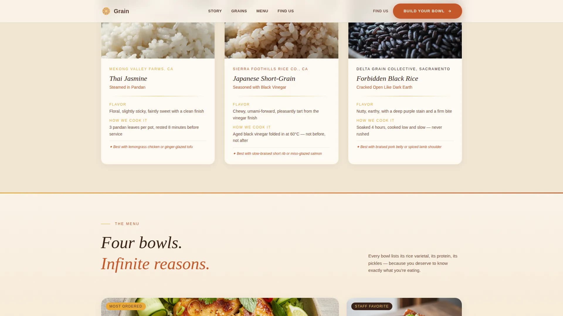 Harvest — Premium Asian Cuisine Landing Page Template