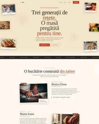 Mas - Authentic Romanian Catering Landing Page Template