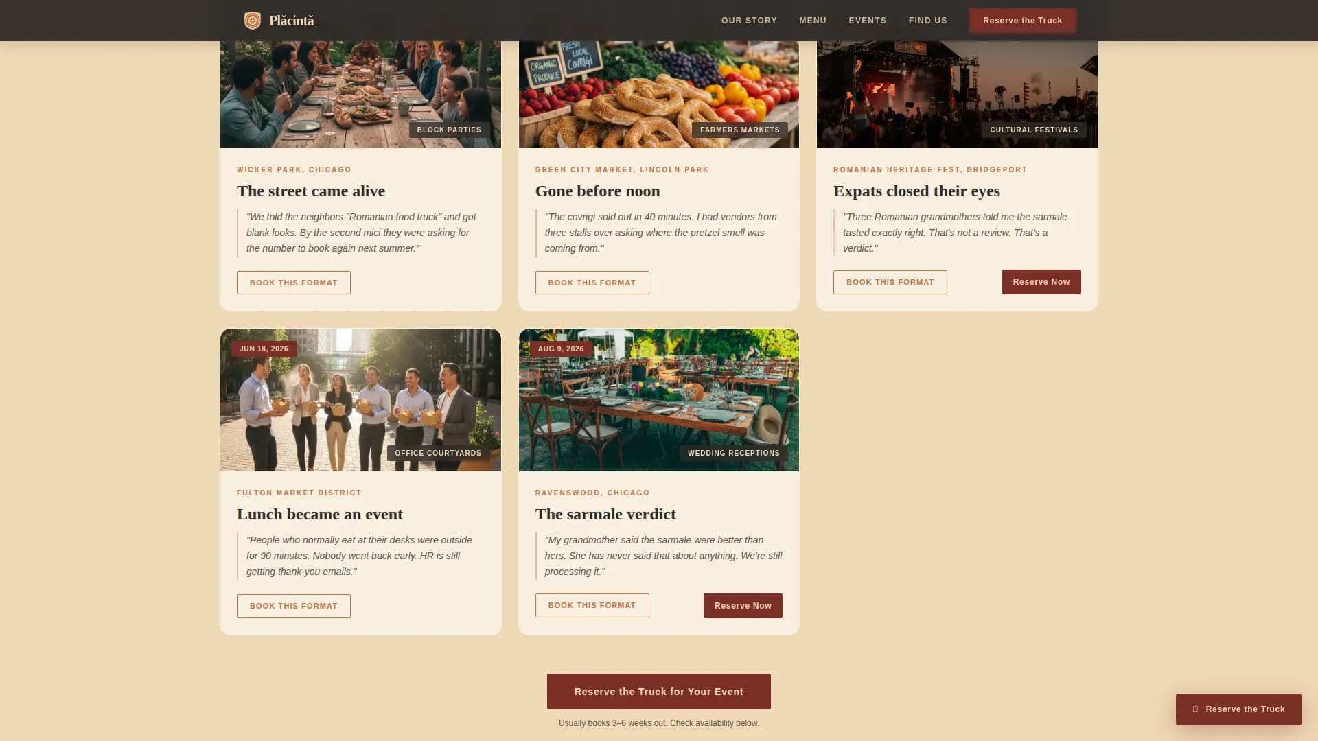 Carpati — Artisan Romanian Dining Landing Page Template