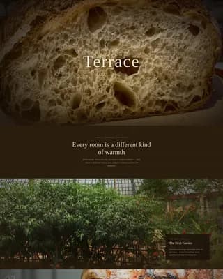 Terrace - Agrarian Rooftop Restaurant Landing Page Template