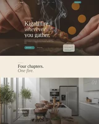 Inzoga — Rwandan Food Truck Booking Landing Page Template