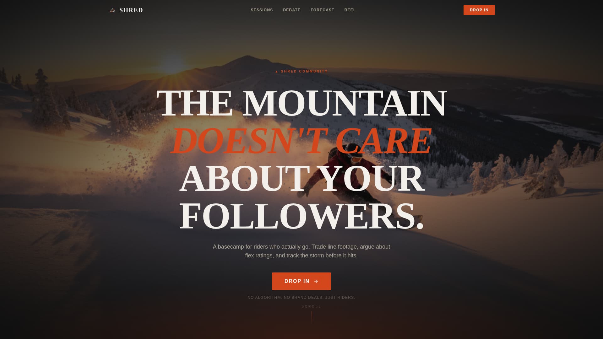 Snowboarding Reviews Website Template