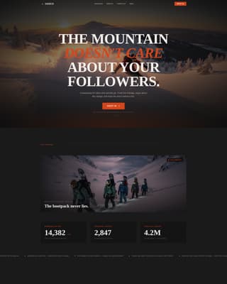 Snowboarding Reviews Website Template