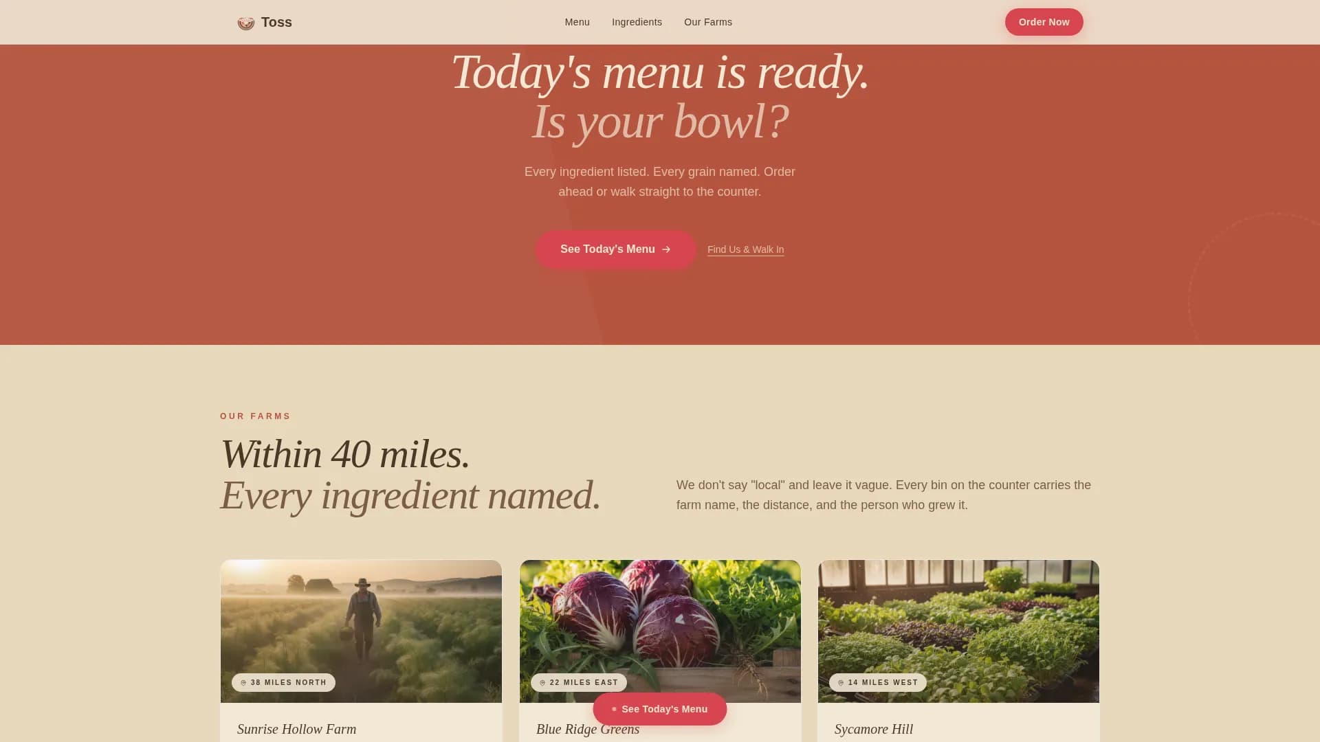 Fresh — Vibrant Wholesome Bowl Landing Page Template