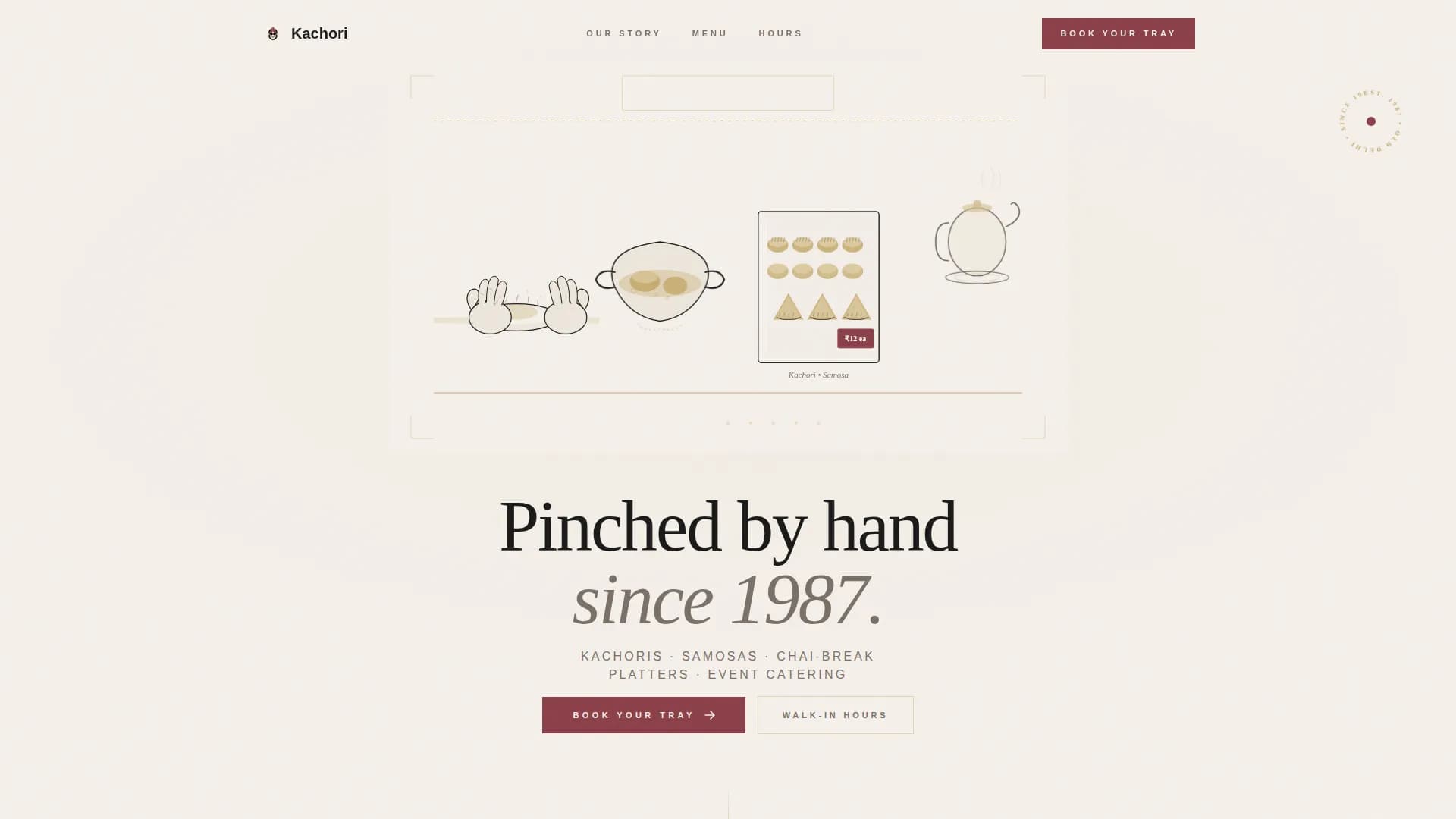 Savory — Heritage Indian Snacks Landing Page Template