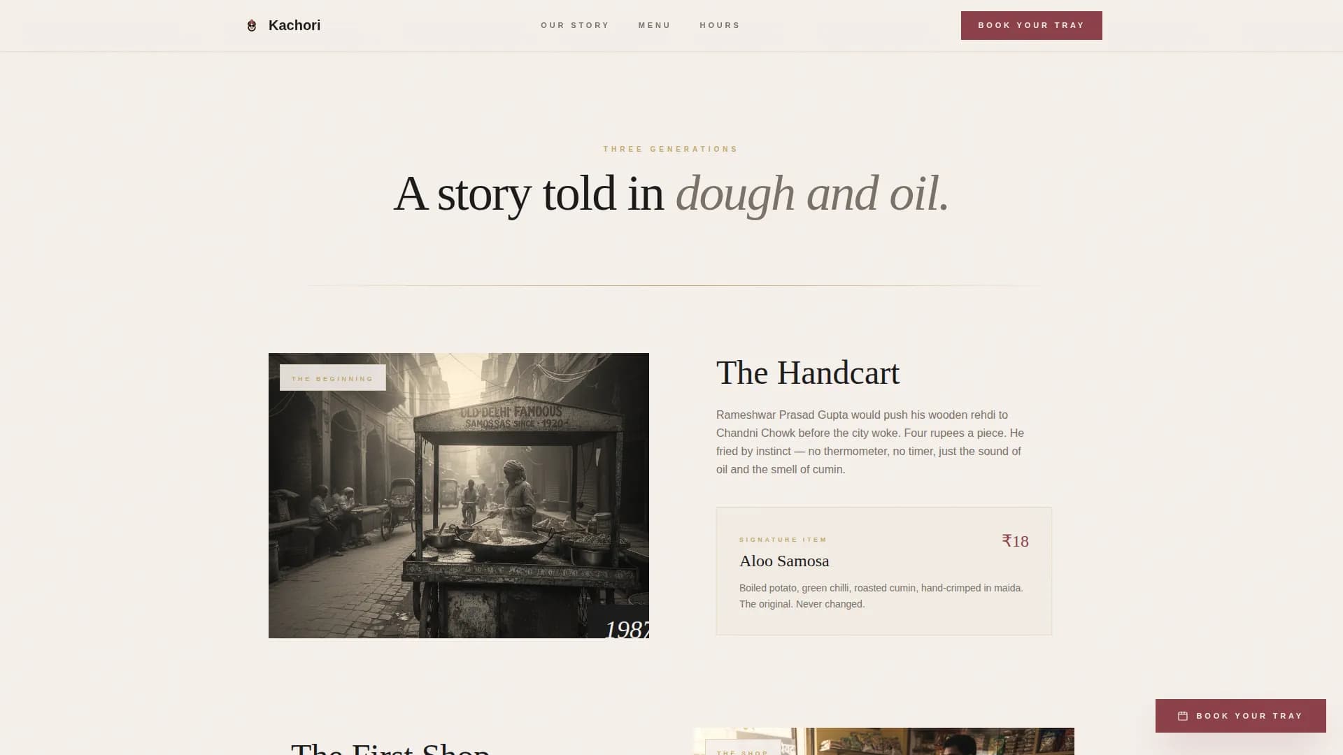 Savory — Heritage Indian Snacks Landing Page Template