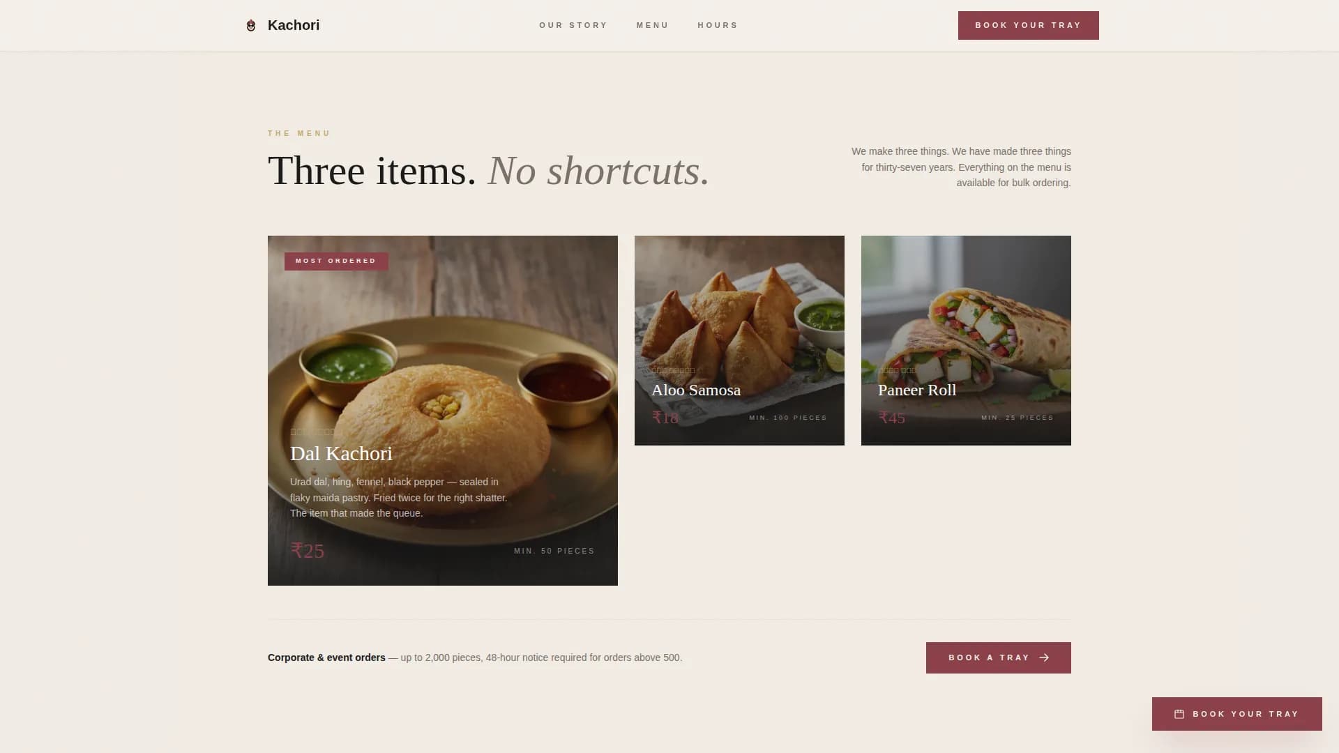 Savory — Heritage Indian Snacks Landing Page Template