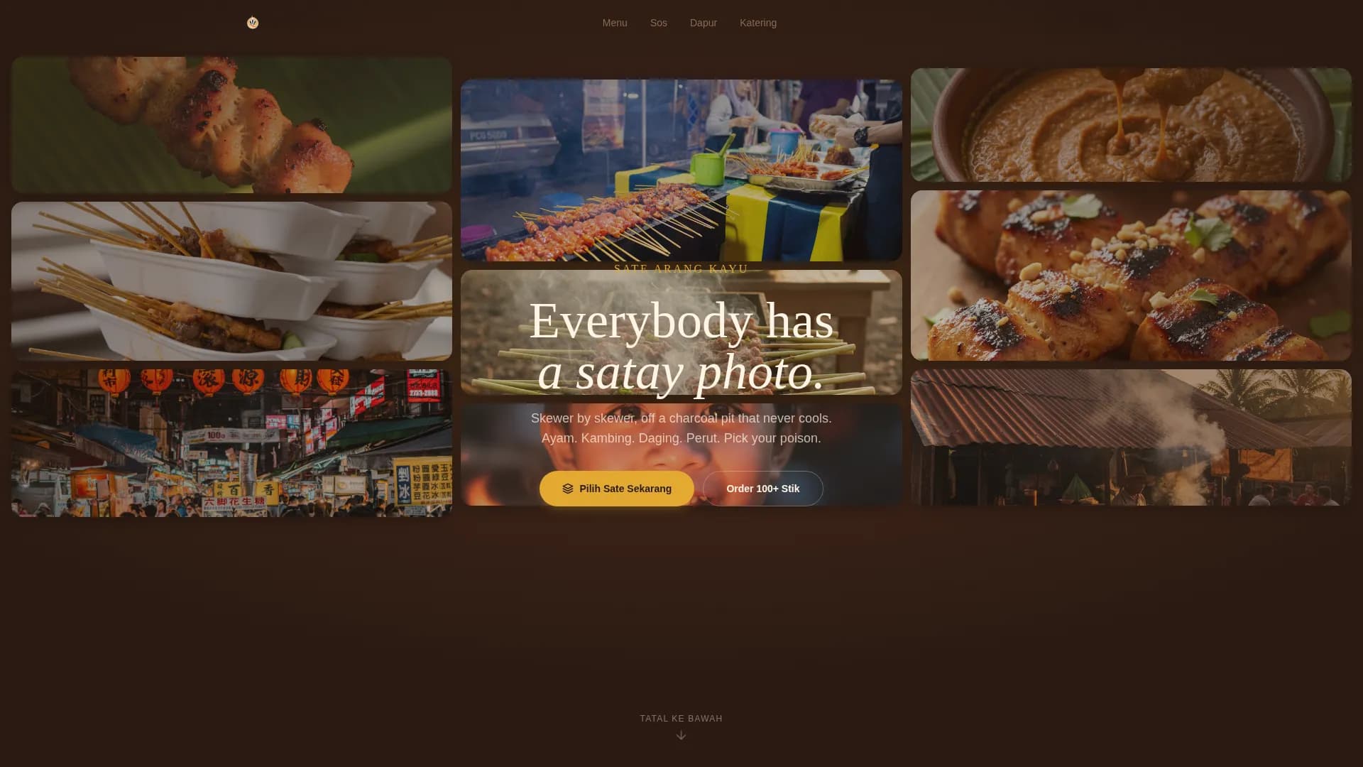 Southeast Asian Cuisine & Dining Booking Confirmation Website Template