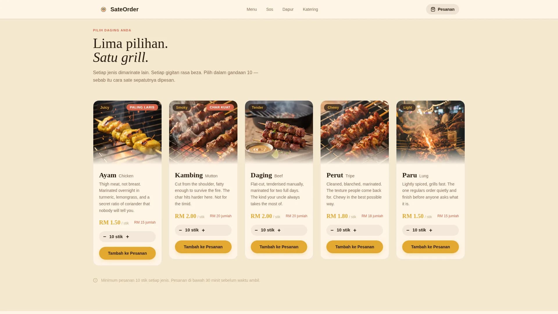 Southeast Asian Cuisine & Dining Booking Confirmation Website Template