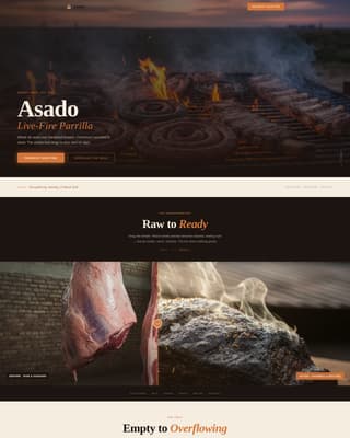 Asado - Sizzling Parrilla Landing Page Template
