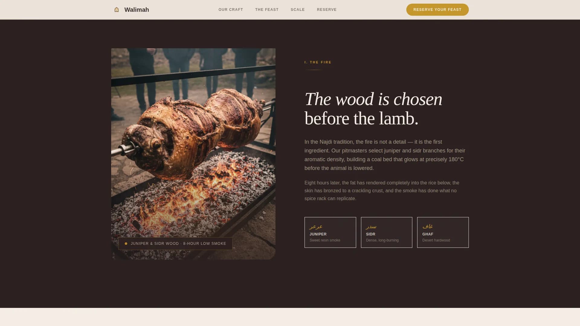 Walimah — Premium Saudi Catering Landing Page Template