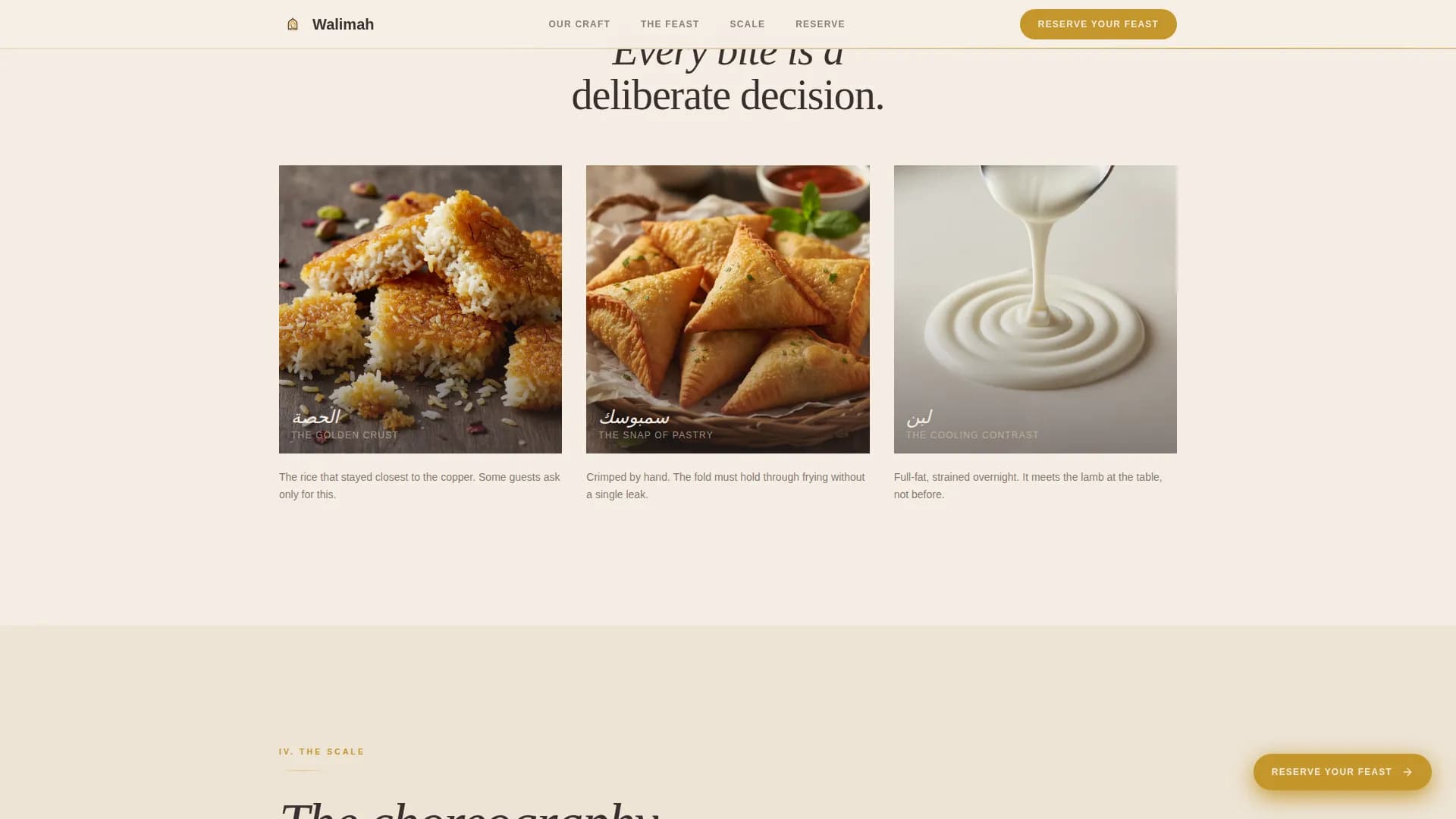 Walimah — Premium Saudi Catering Landing Page Template
