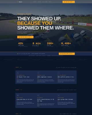 Automotive Software Booking Website Template