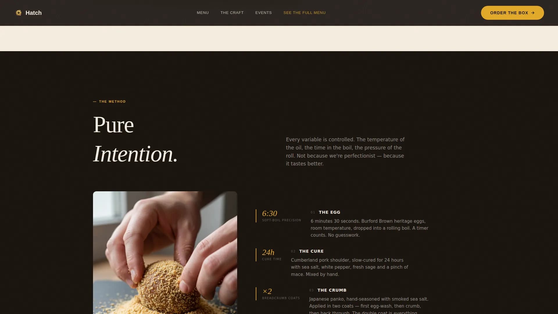 Crunch — Handmade British Bakery Landing Page Template