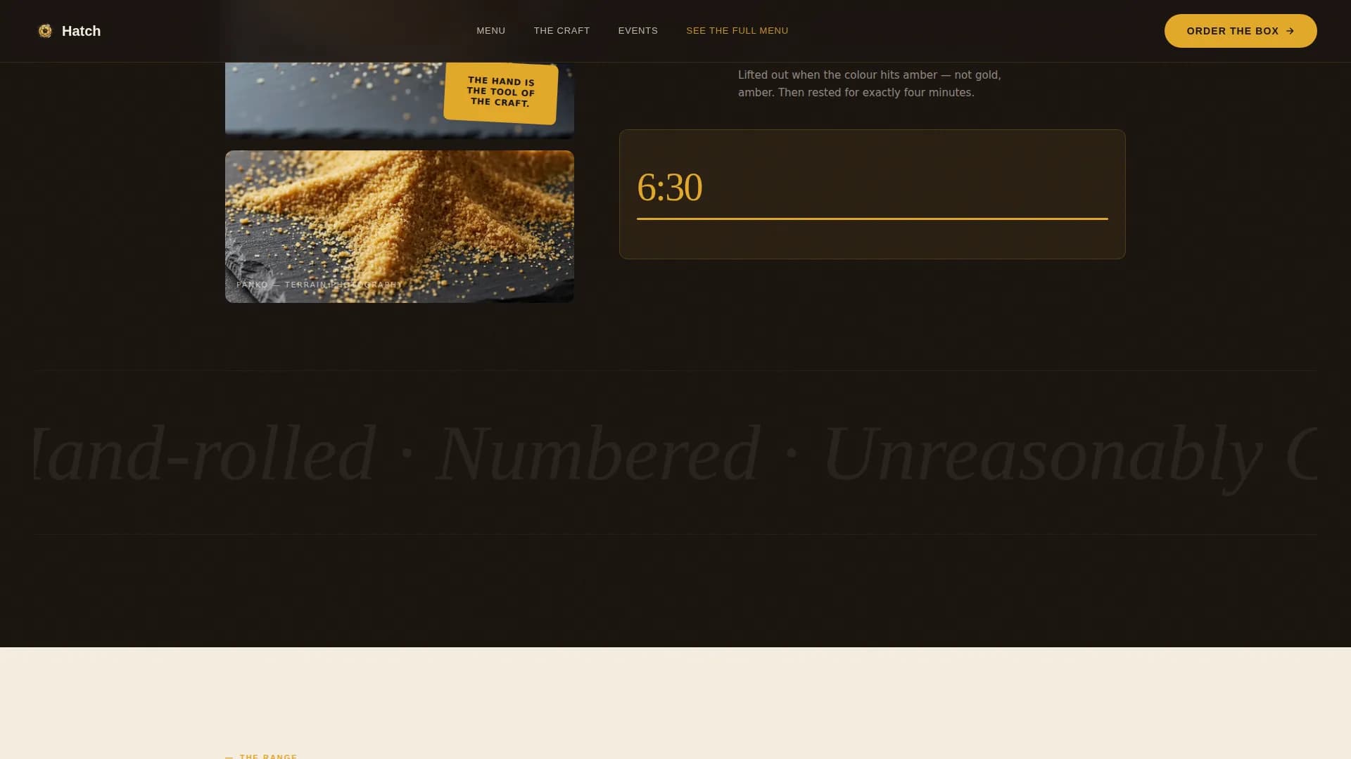 Crunch — Handmade British Bakery Landing Page Template
