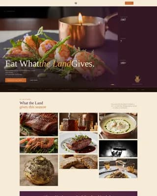 Heritage — Noble Scottish Cuisine Landing Page Template