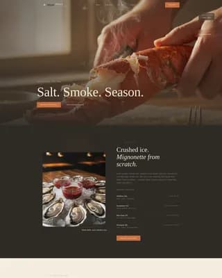 Flame — Premium Coastal Seafood Landing Page Template